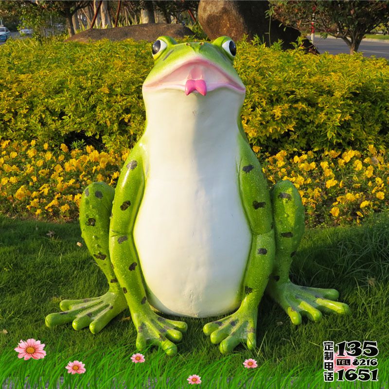 公園玻璃鋼彩繪卡通戶(hù)外仿真青蛙雕塑 公園玻璃鋼彩繪卡通戶(hù)外仿真青蛙雕塑